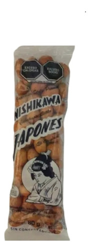 10 Cacahuates Japones Nishikawa 80gr.c/u