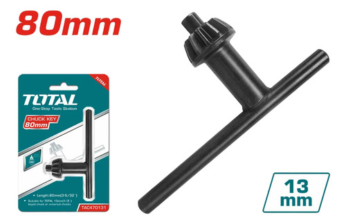 Llave Para Mandril 1/2 80mm Marca Total