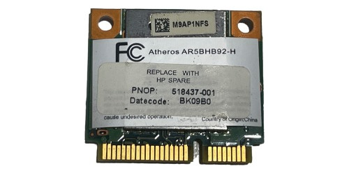 Placa Wireless Notebook Hp Dv7-7000 Wlan Mini 518437-001 (Usado)