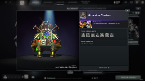 Pacote De Skins Collector's Cache 2021 Dota 2 (Usado)