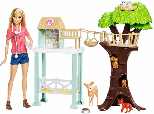 Barbie Profesiones Refugio De Animales Muñeca Juguetes 