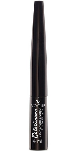 Imagen 1 de 2 de Delineador Liquido Vogue Negro Colorissimo X 4 Ml