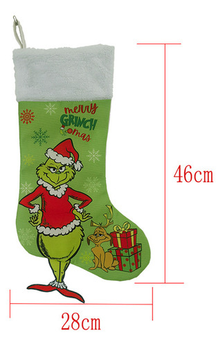 Adornos Navideños Calcetín Navideño Grinch