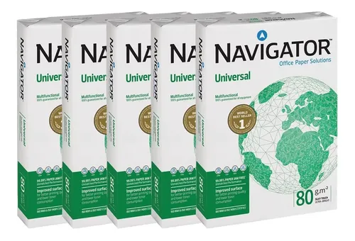 comprar 5 Resmas Papel Para Impresora Navigator A4 210x297mm 500h