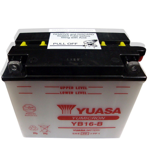 Bateria Yuasa Yb16-b / Yb 16b Plan Fas Motos