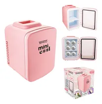 Comprar Mini Refrigerador Portatil Frigobar De 4 L Cold Hot Skincare Alimentos Bebidas Color Rosa Timco