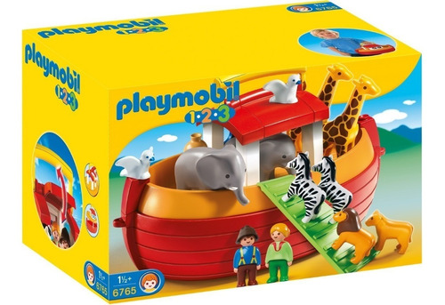 Playmobil 1.2.3 Arca De Noé Maletín .. En Magimundo !!!!