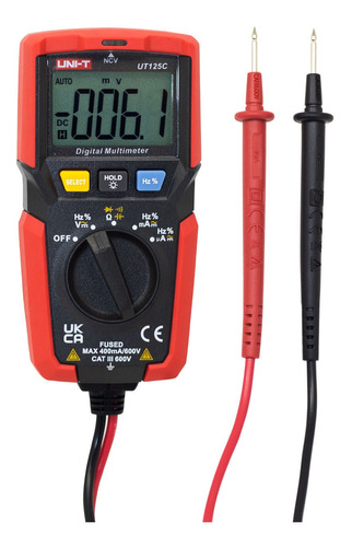 Multímetro Digital Con Capacitancia/frecuencia Ut125c Uni-t