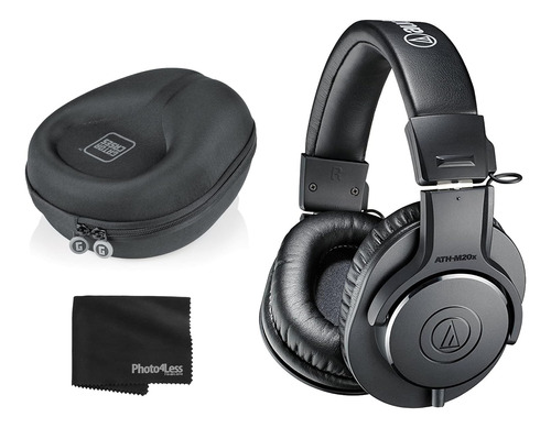 Auriculares De Monitor Ath-m20x (negros) + Estuche Auri...