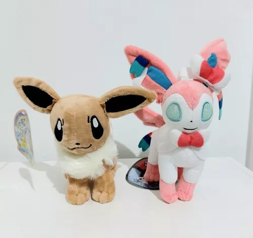 Sylveon Pokémon Pelúcia Evolução Eevee 30cm Pronta Entrega