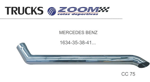 Cola Caño D Escape Cromada Mercedes Benz 1634 1635 1638 1641