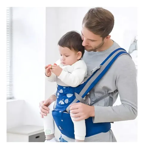 Canguro Bebe Multiusos Ballenitas Hipseat Aiebao Portabebés