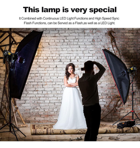 Luz Led Flash Fv150 150 W 2.4g 1/8000s Cri96 12000lux 5600k