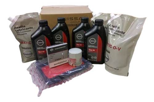 Kit De Afinacion Nissan Tiida 10w30 + Aceite Transmision