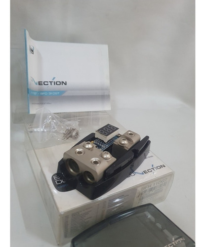 Porta Fusível Com Voltímetro Bfh 11 Dgt Entrada 0awg E 4awg