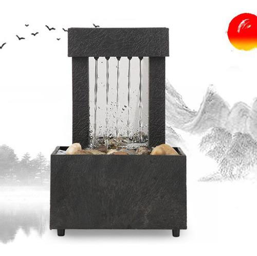 2x De Cascada Feng Shui Meditación Fuente De Cascada