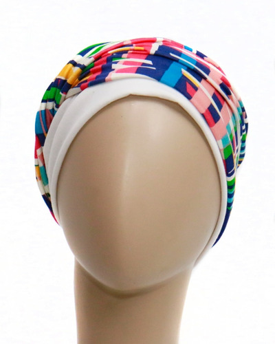 Turbante Oncológico Alopecia Gorro C/vincha  Dasha Algodón