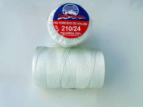 Fio Torcido Nylon - Branco 210/24