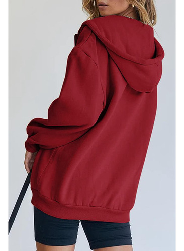 Sudadera Con Capucha Y2k Para Mujer, Manga Larga,gran Tamaño