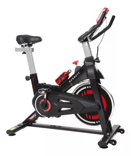 Bicicleta Ergométrica Spinning Exercit Esportes Es-08 Preta Cor Preto/Vermelho