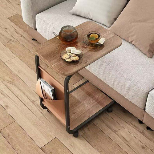 Mesa Auxiliar Mesa De Té Dos Niveles Para Sala Sofa Y Cama
