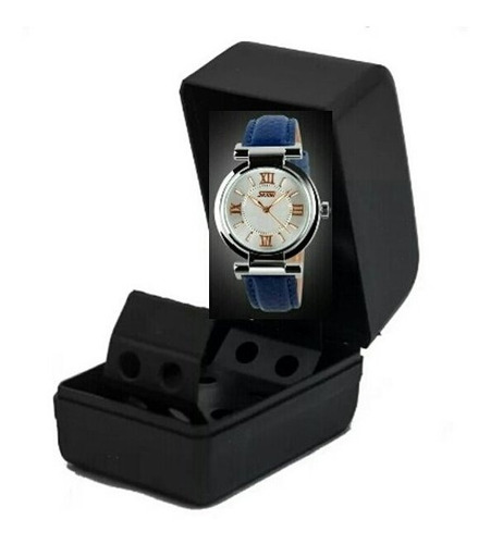 Relógio De Pulso Feminino Skmei 9075 Original Pulseira Branc