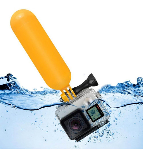 Imagem 2 de 9 de Gopro Bastão Bóia Flutuante P/ Câmera Sport Cam Bobber Eken