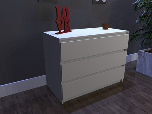 Imagen 2 de 2 de Chifonier Cajonera Comoda 100x50x75 Moderna Minimalista