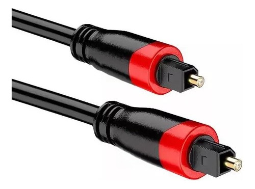 Cable Optico Audio Digital Fibra Toslink Plug A Plug 2 Mts  