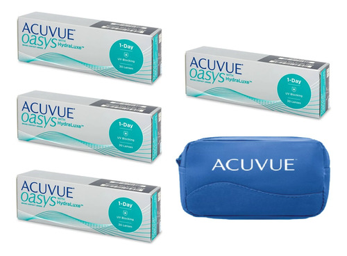 4 Caixas Lente De Contato Acuvue Oasys 1 Day Entrega Rápida