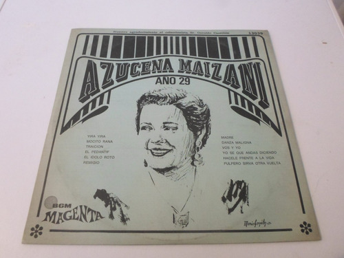 Azucena Maizani - Año 29 - Vinilo Argentino