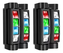 Comprar 2 Efecto Led Macrolite Spider Rgbw, Dmx Mas Potente 8x3w