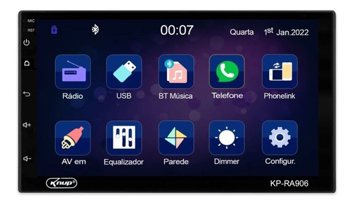 Central Multimidia Androidauto Carplay Grand Siena 2012 2013