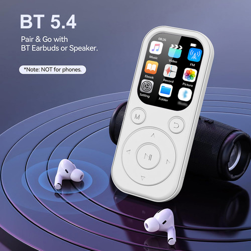 Reproductor Mp3 De 32 Gb/mp4 Con Pantalla De 2.01 Pulgadas,