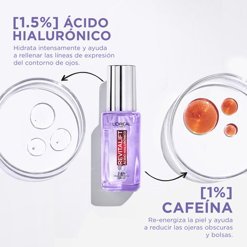 L'oréal Paris Kit Hialurónico Serum+ Serum Ojos+ Dia Y Noche