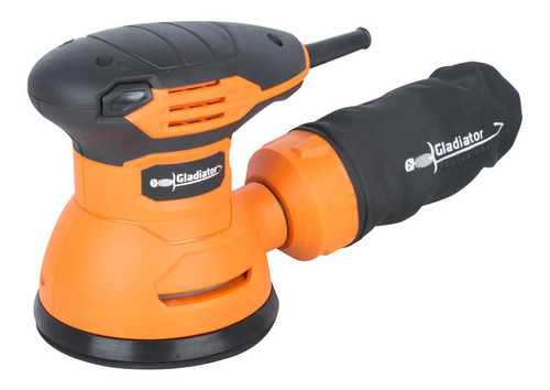 Lijadora  profesional  roto orbital Gladiator LR 605 con sistema velcro  naranja 50Hz/60Hz 300W 220V