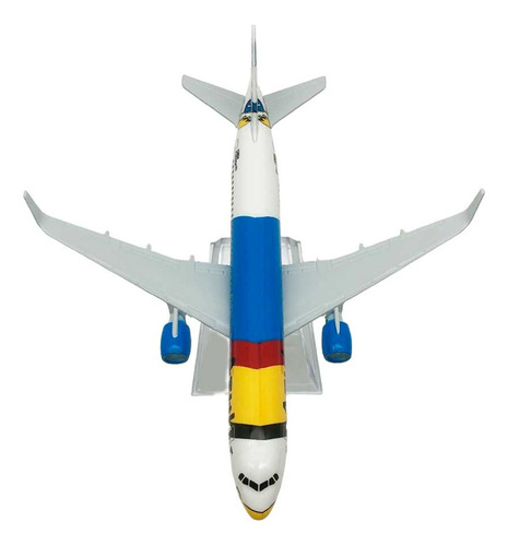 Miniatura Colecionável Avião Comercial Azul Linhas Aéreas Cor A320 Azul Donald
