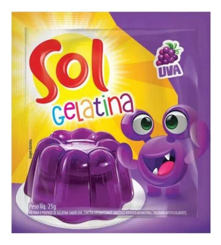 Gelatina Sol Uva 25g
