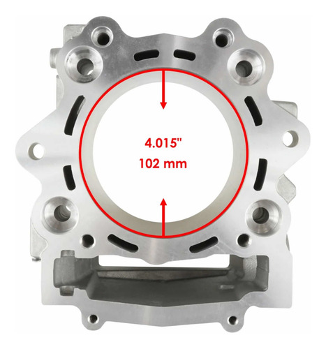 Cilindro Y Pistón Completo Yamaha Grizzly 700 2007 A 2023