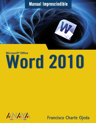 Libro Word 2010  Manual Imprescindible Microsoft Office De F