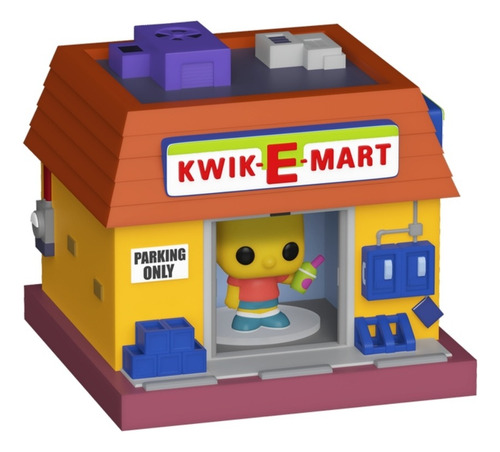 Figura De Acción Bart Simpson E Kwik-e-mart 11659 De Candide Brinquedos Bitty Pop!