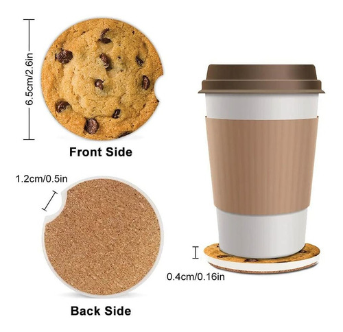 Juego De Posavasos Para Galletas De Chocolate, Diseño Divert