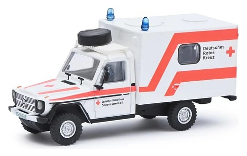 Carro Colección Mb G Red Cross White 1:87 Disponible Ya
