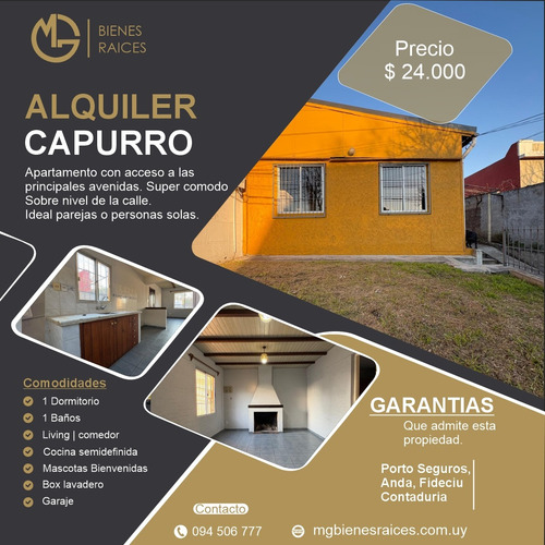 Alquiler | Capurro | 1 Dormitorio | Con Garaje