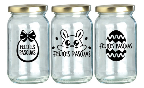 Imagen 1 de 5 de Vinilos De Pascua Para Frascos