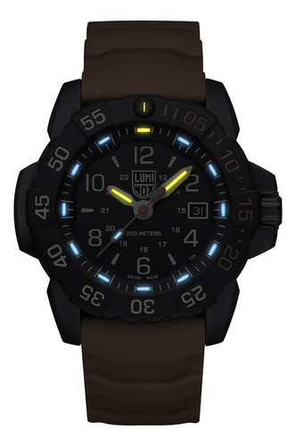 Set Reloj Y Correa Luminox Hombre Naranja Xs.3253.cbnsf.set
