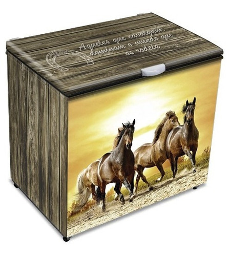 Adesivo Envelope Freezer Horizontal Cavalos Alta Qualidade