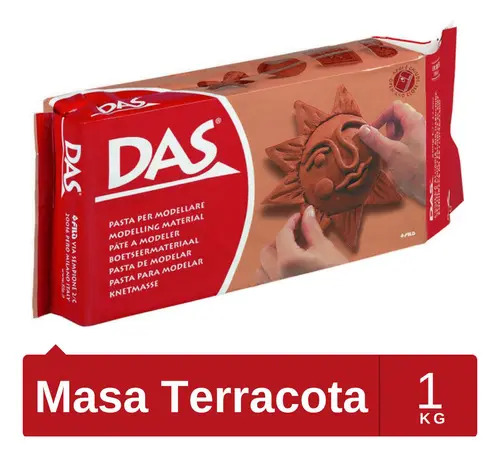 Pasta Das Terracota Para Modelar 1 Kilo Color Café