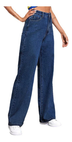Jeans 2025 Com Pernas Retas Femininas - Ajuste Clássico