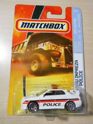 Auto Matchbox Subaru Impreza Police Wrx Policía State Patrol
